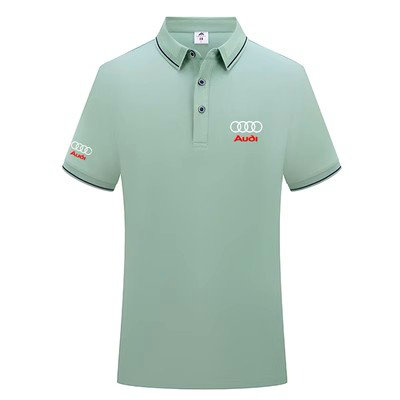 Polo Audi Homme Tennis Manches Courtes 2023 Polo Extérieur été Loisirs Sports T-Shirt